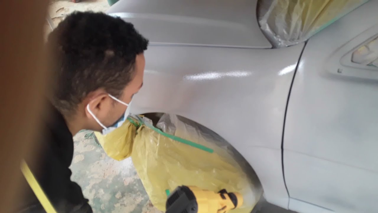Aplicando o Primer P.U, com Pistola elétrica. Parte 8
