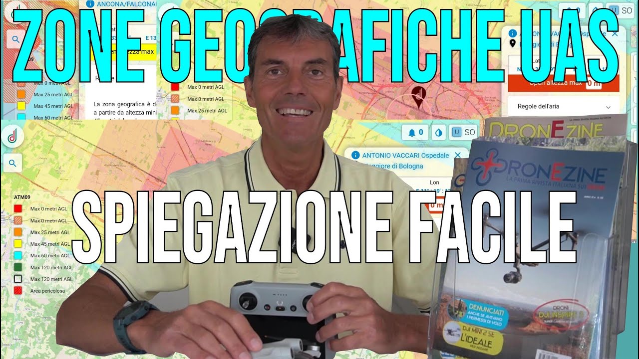 DRONI ZONE GEOGRAFICHE UAS - GUIDA FACILE PER VOLARE IN REGOLA NEL 2025