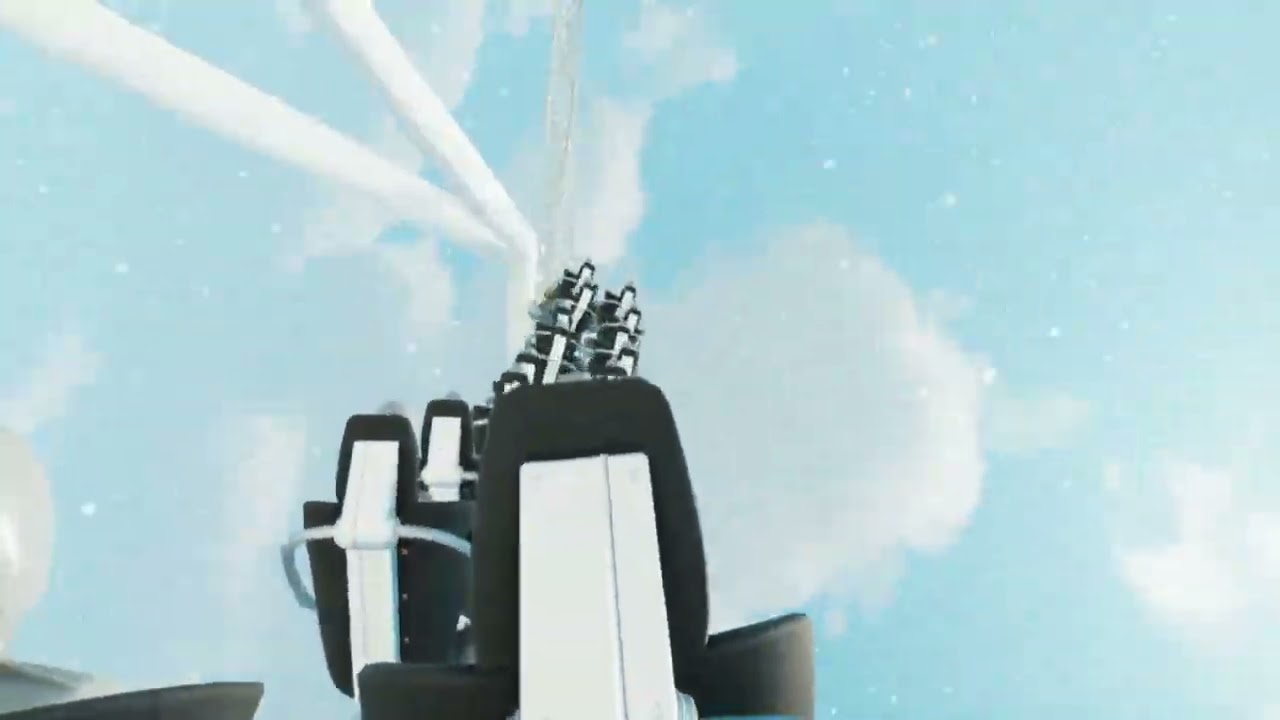 Thorpe park hyperia pov right side back row day time in the snow on planet coaster 2