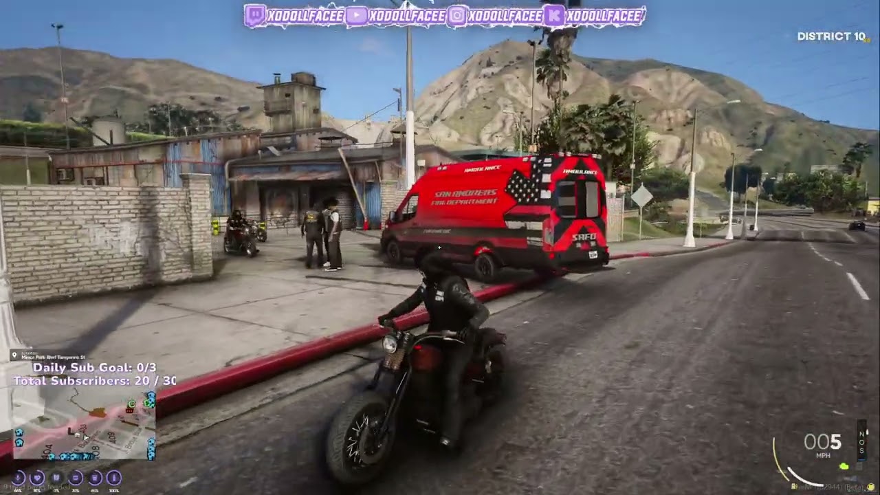 Doll plays GTA V | Daija Monroe in District 10v8  RP  (full stream)