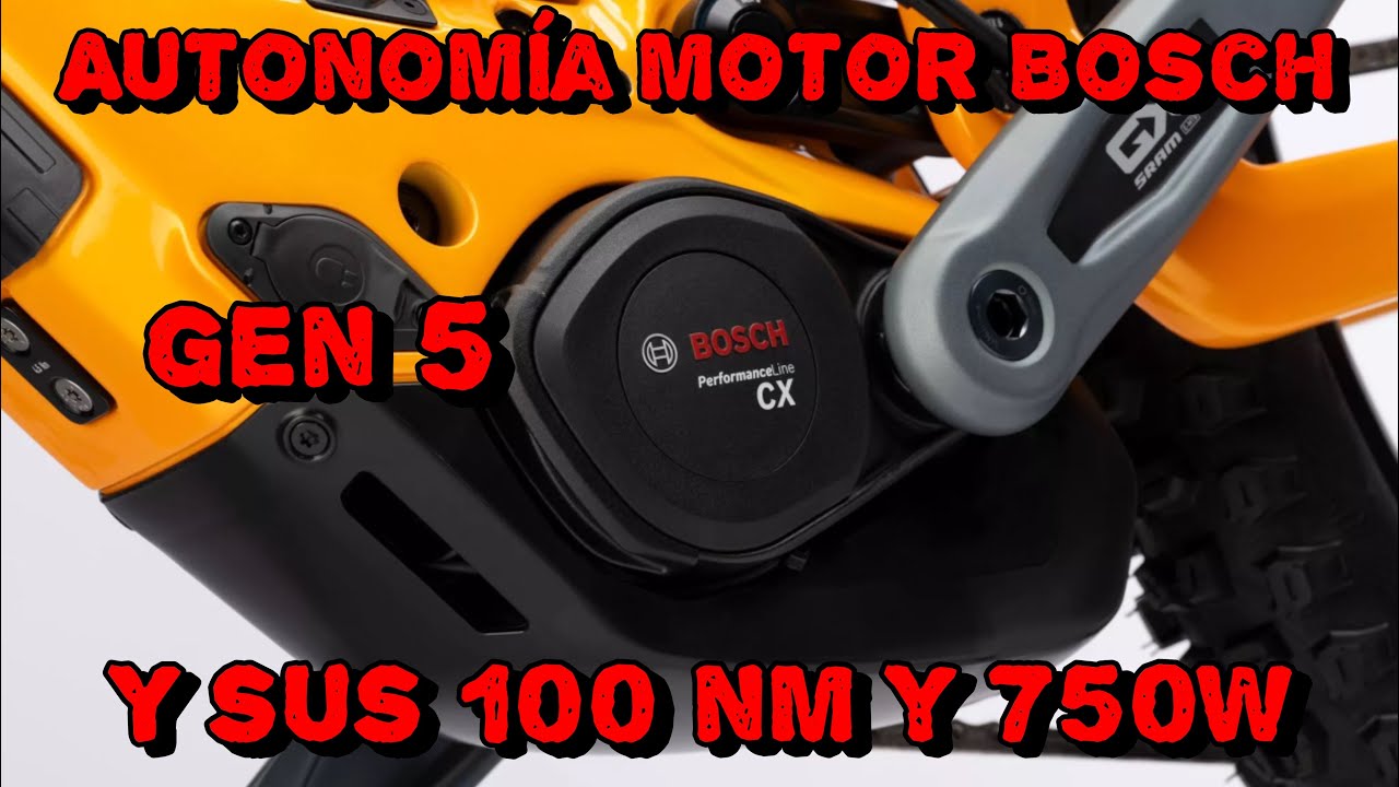 Autonomía Motor Bosch Generación 5 en su modo máximo con batería de 800 | Mondraker | 750w y 100nm 