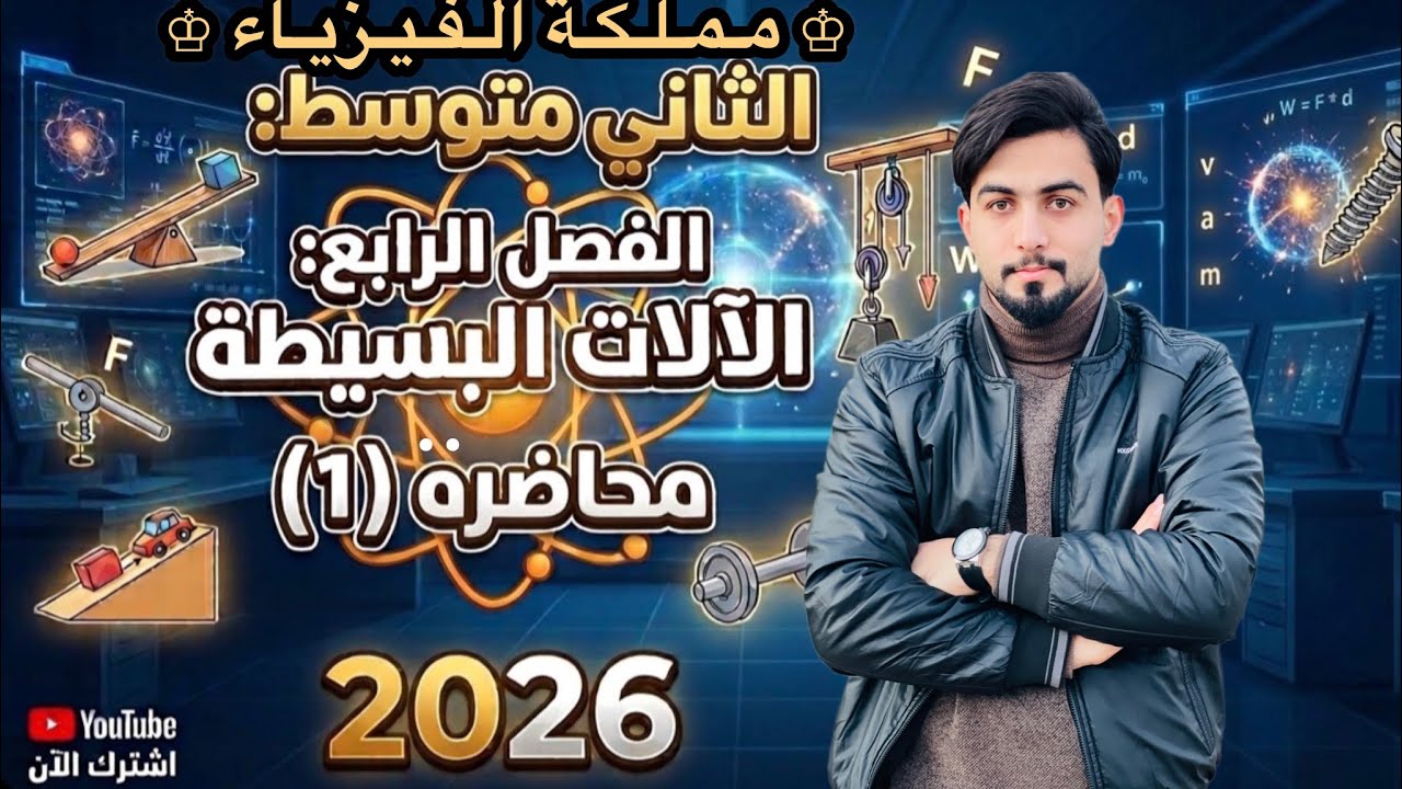 فيزياء الثاني متوسط/فصل الرابع / منهج2026 درس الاول/ الالات البسيطة