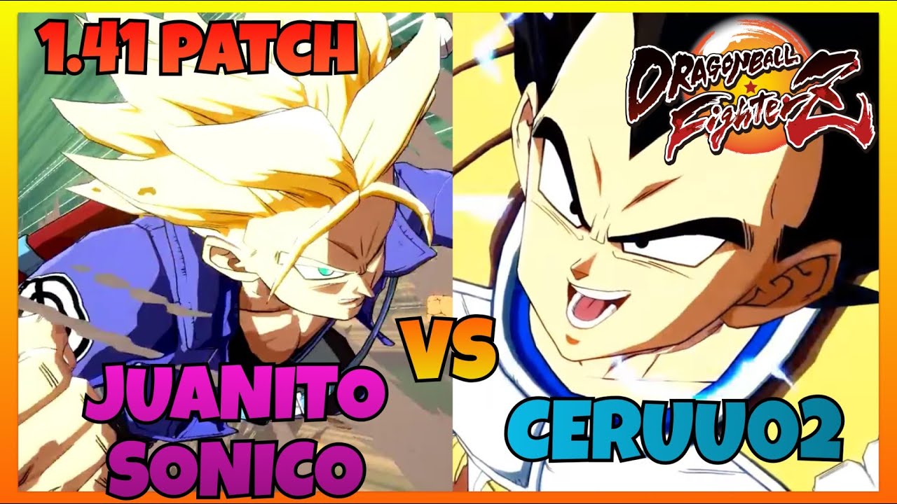 DBFZ 1.41 - JUANITOSONICO vs CERUU02 (Blue Goku, Base Vegeta, Trunks vs Base Vegeta, Cell, A. 21)