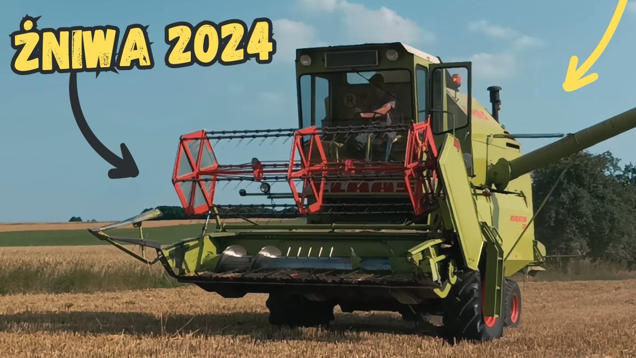 ✮Żniwa Jęczmienia 2024✮Pierwsi w Okolicy✮Claas Mercator 60✮
