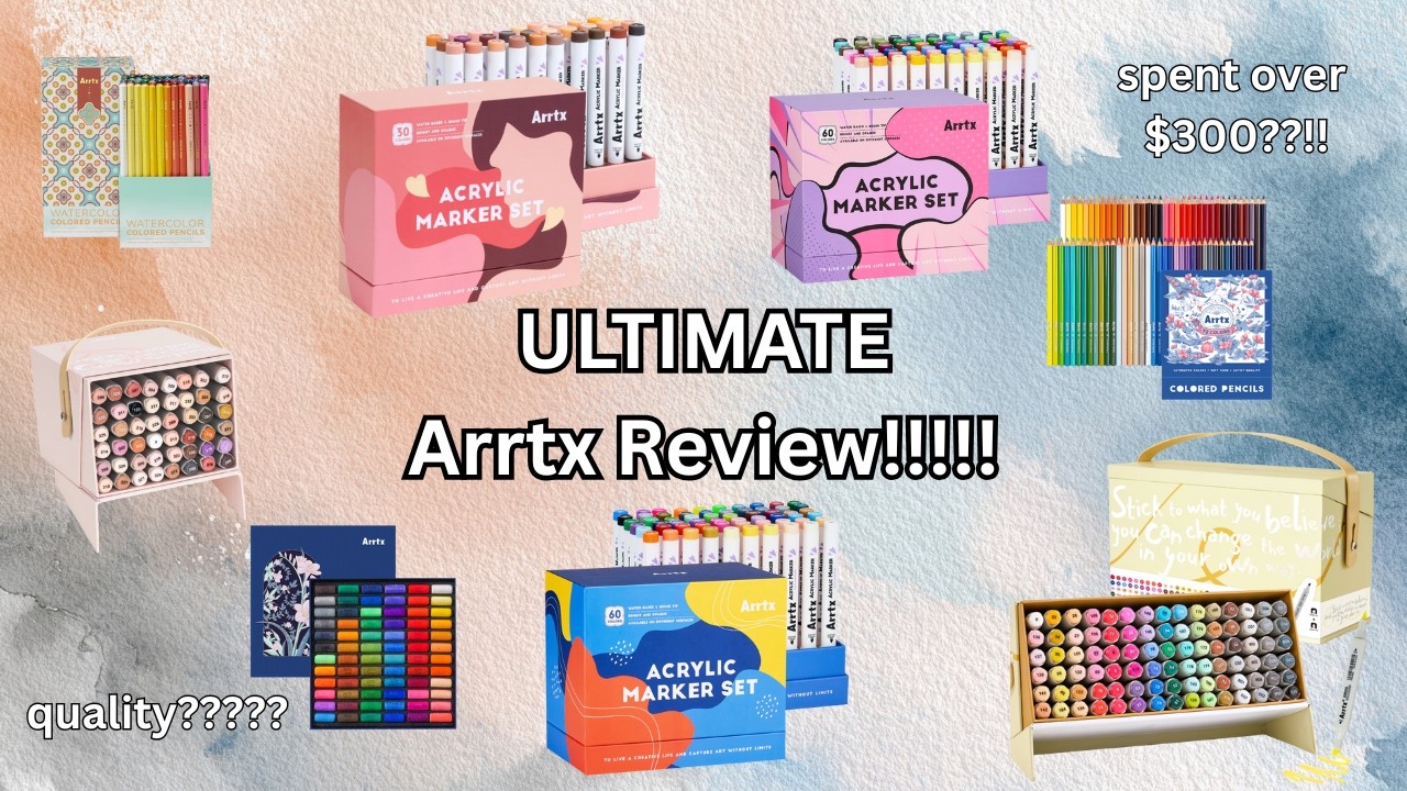DID I MAKE A $300+ MISTAKE??! Swatching and Testing 8 Different #arrtx Art Supplies!