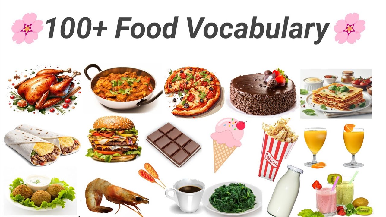 Food names in English|common food names with pictures|everyday food vocabulary
