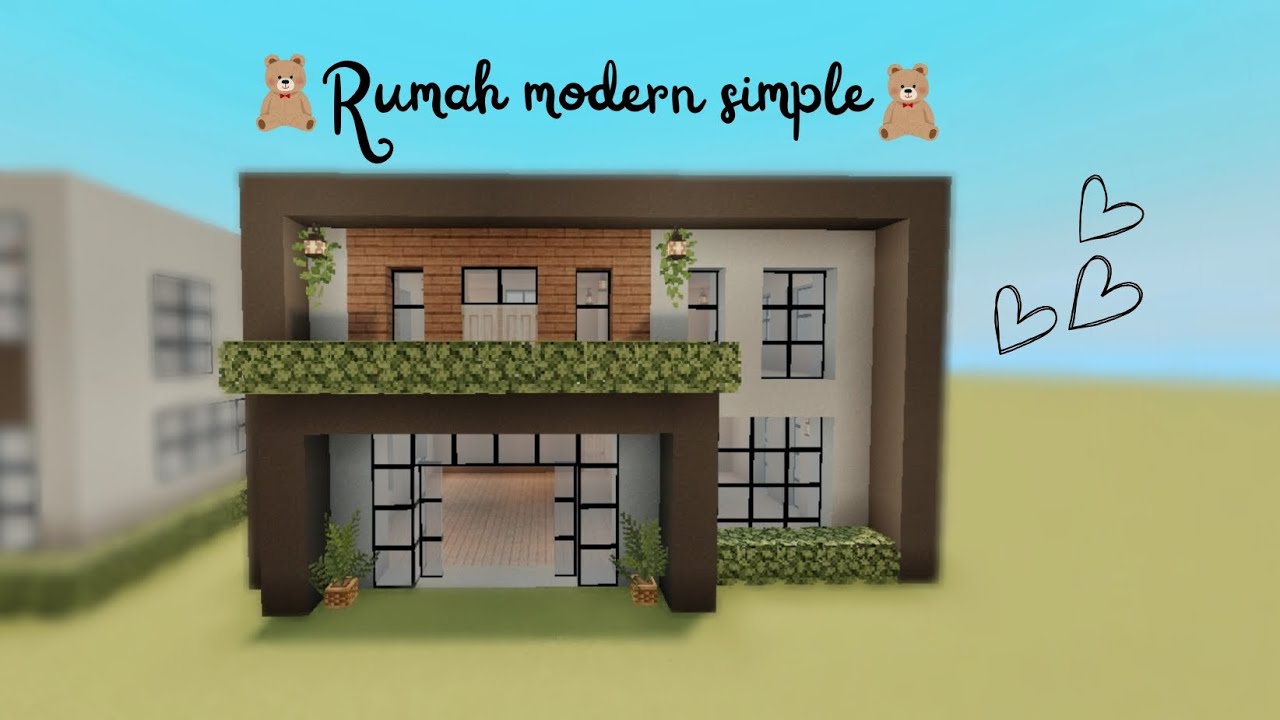 Building a modern house [Kawaii world] Part 2 #kawaiiworld2023 #minecraft #tutorial #building #house