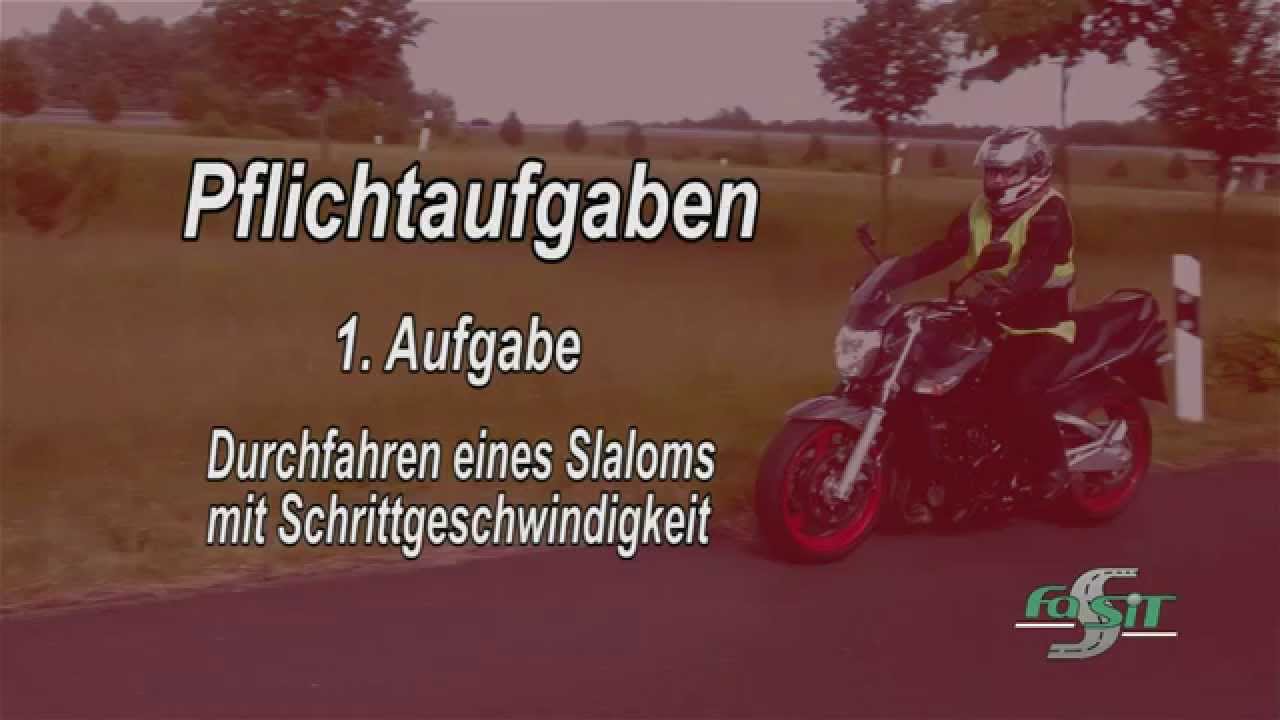 Tutorial #1 - Fahrschule FaSiT:  Grundfahraufgaben der Motorradausbildung