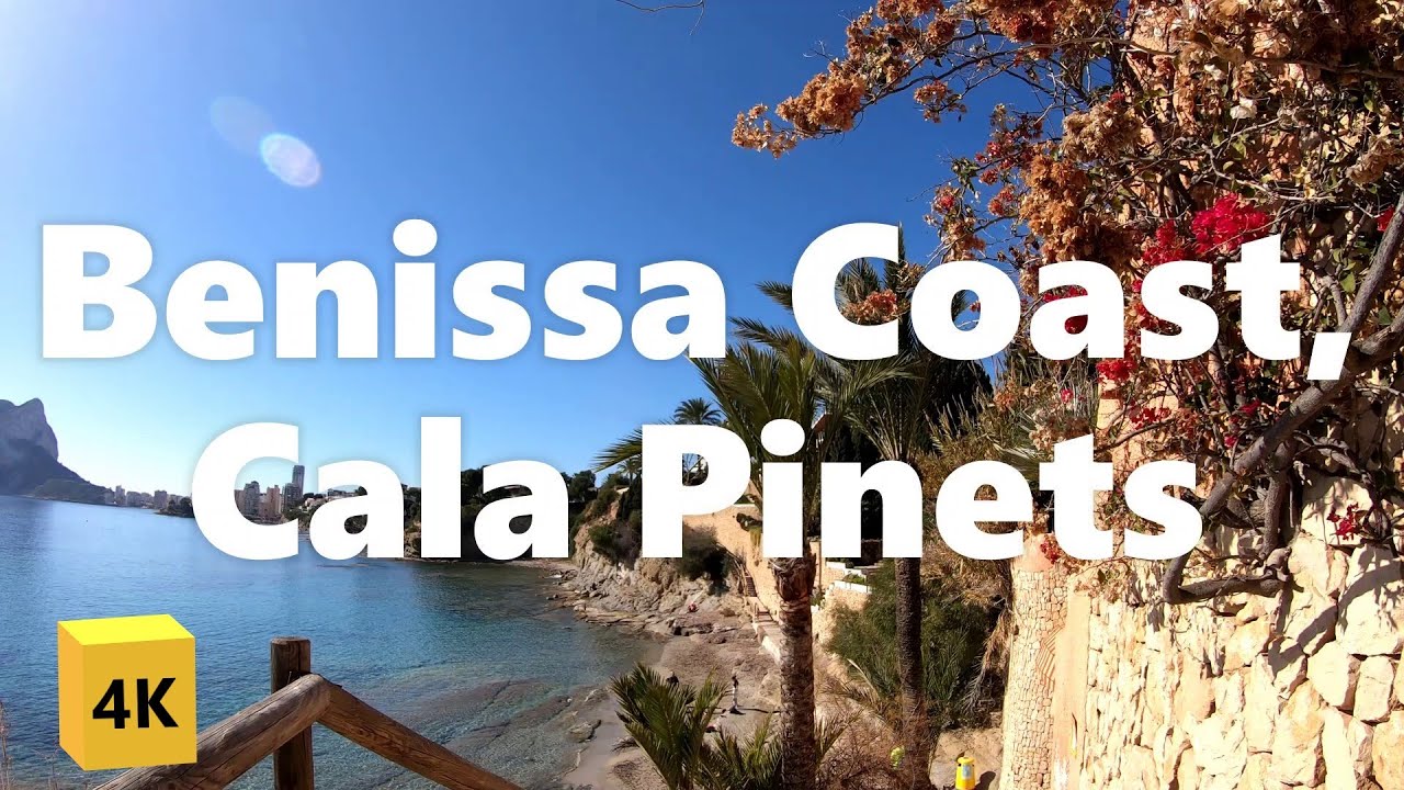 Walking Benissa coast, Cala Pinets, Spain, February 2023