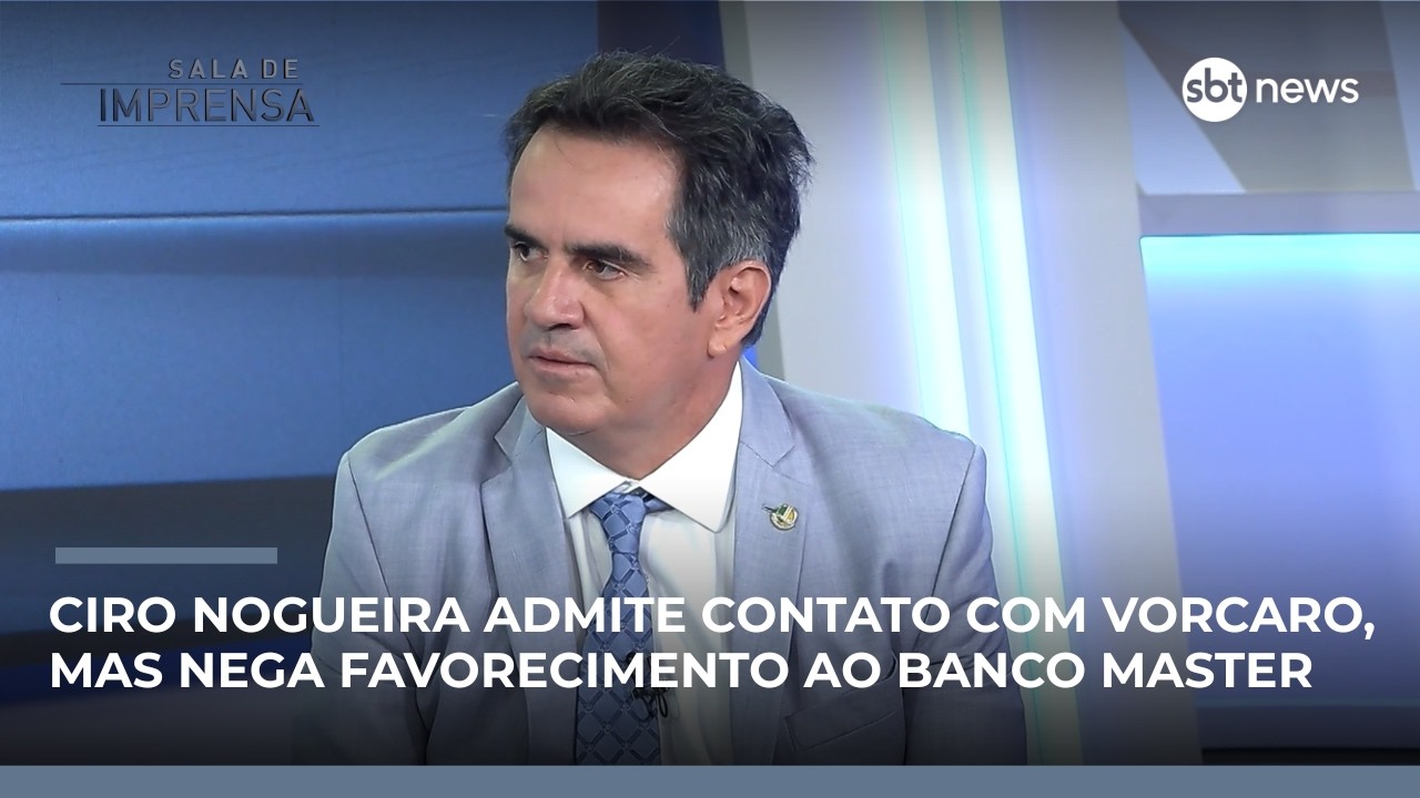 Ciro Nogueira admite contato com dono do Banco Master, mas nega favorecimento | #SalaDeImprensa