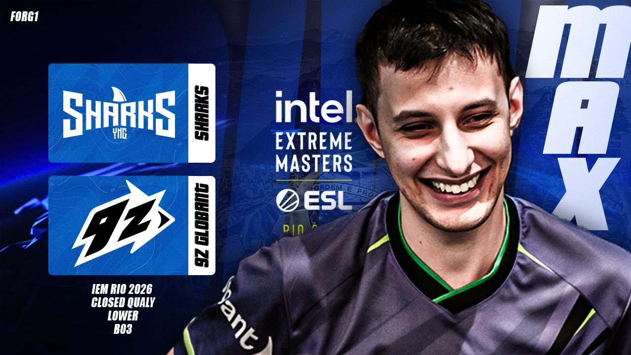 9Z vs SHARKS || IEM RIO 2026 CLOSED QUALY || LOWER ||  BO3 || HIGHLIGHTS