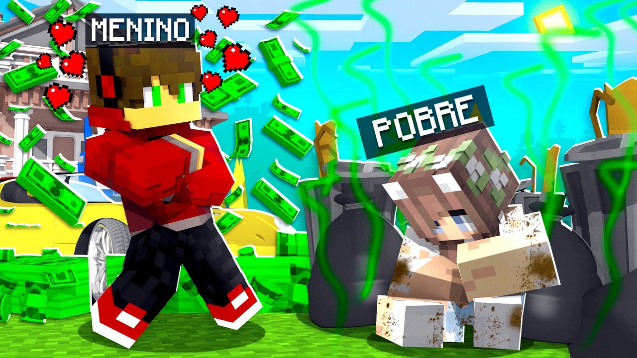 MENINO MILHONARIO SE APAIXONOU POR MENINA POBRE no MINECRAFT ✭ Guihh ✭