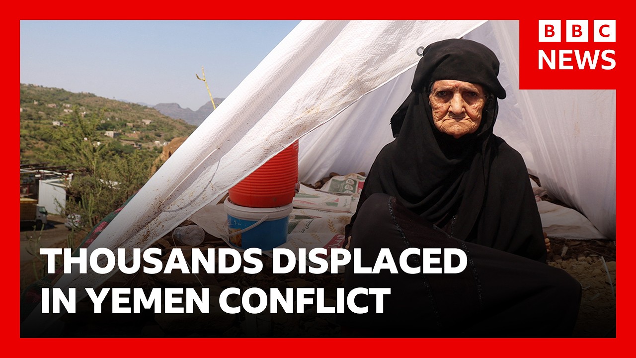 Yemen asks US for help with Houthis as thousands displaced | BBC News