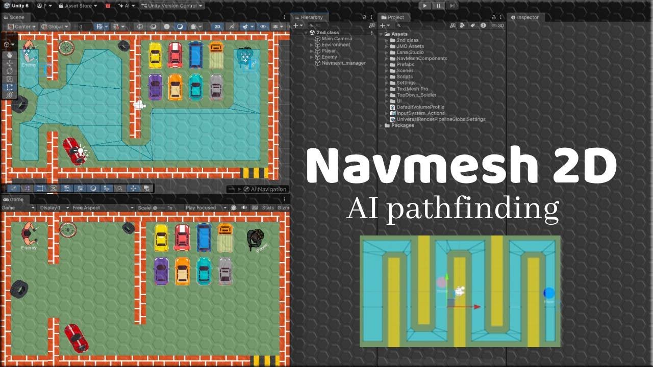 NavMesh 2D Explained | Pathfinding for 2D Games 🎮