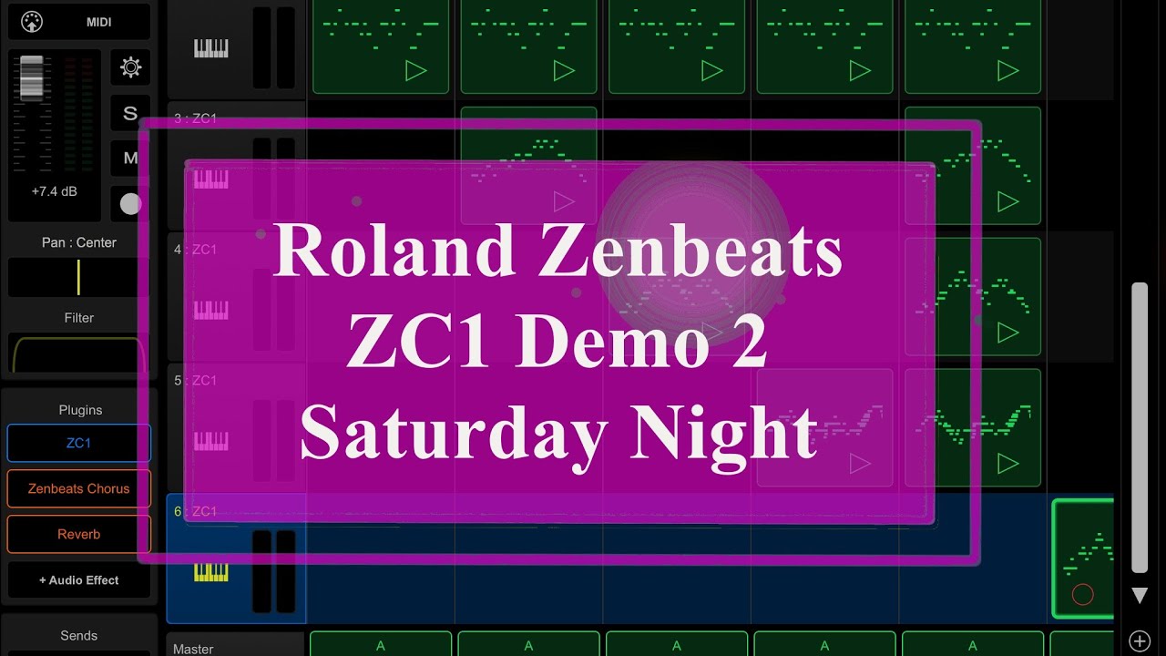 Roland Zenbeats 2.0 - ZEN-Core Technology - ZC1 Demo 2 - Saturday night improvisation