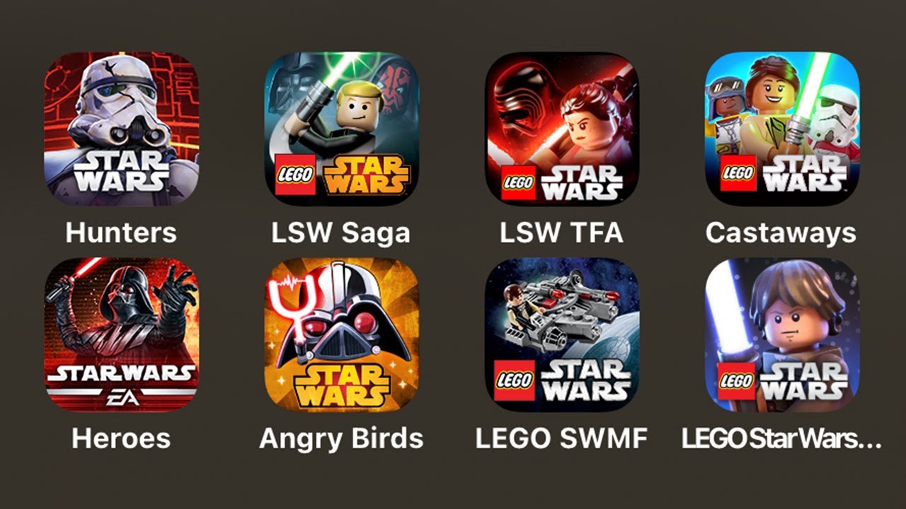 Star Wars Hunters,LEGO Star Wars Saga,Angry Birds Star Wars 2,LEGO Star Wars: Microfighters