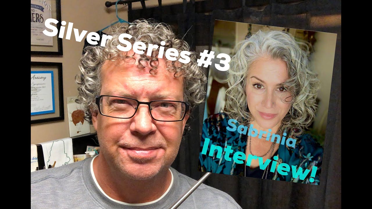 Curly Hair Silver Series #3 - Sabrinia Interview - growing out your grey hair