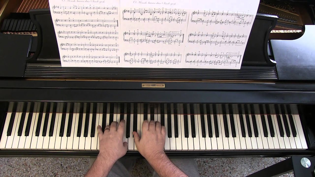 BACH CHORALE (BWV 402): O Mensch, bewein' dein' Sünde groß