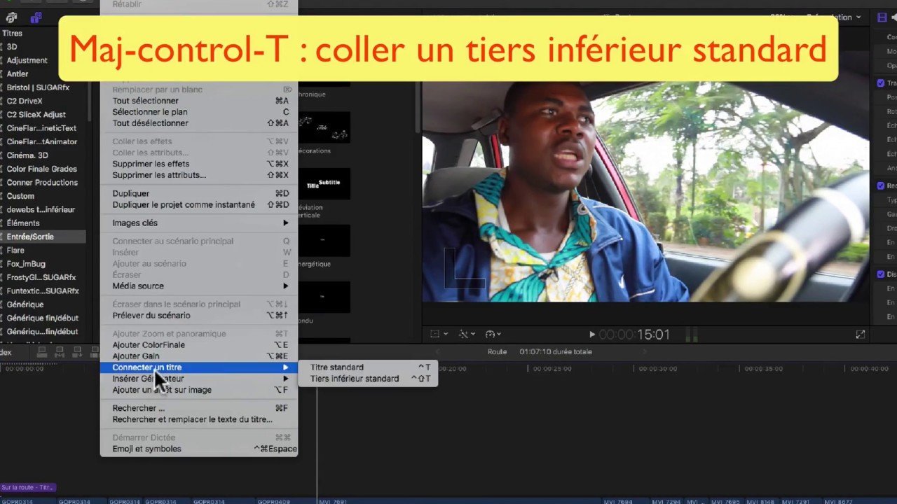 FCPX 10.3 #24 Titres et textes