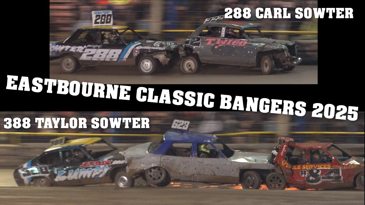 Banger Racing Team Sowter at the 2025 Eastbourne Classic Banger Night
