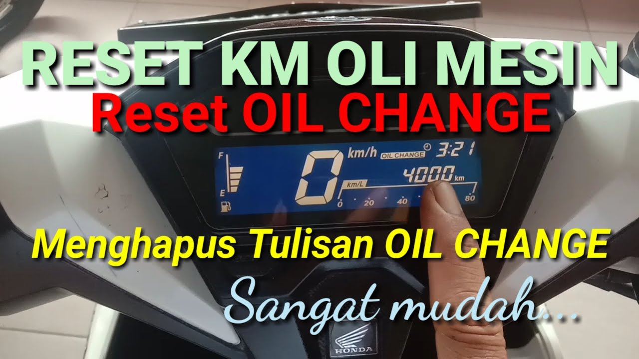 Tutorial Hapus OIL CHANGE & Setting Kilometer Spedometer All New Vario 125, 150, 160 @Chamim Ok