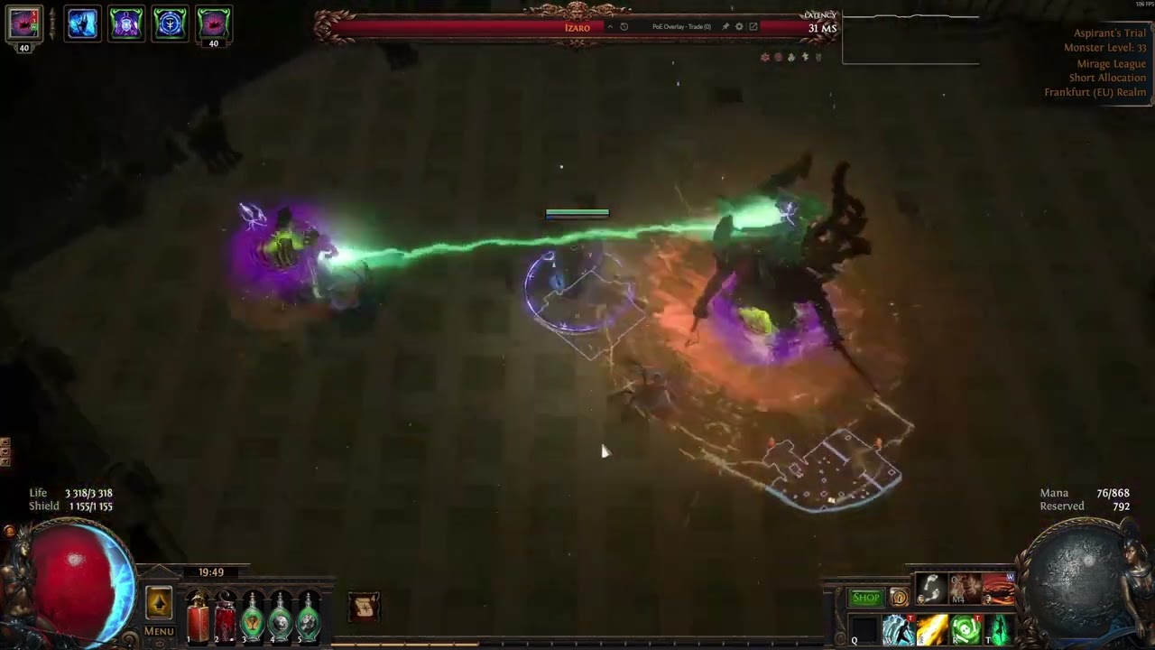 Arakaali's fangs BUG 3.28 Mirage league