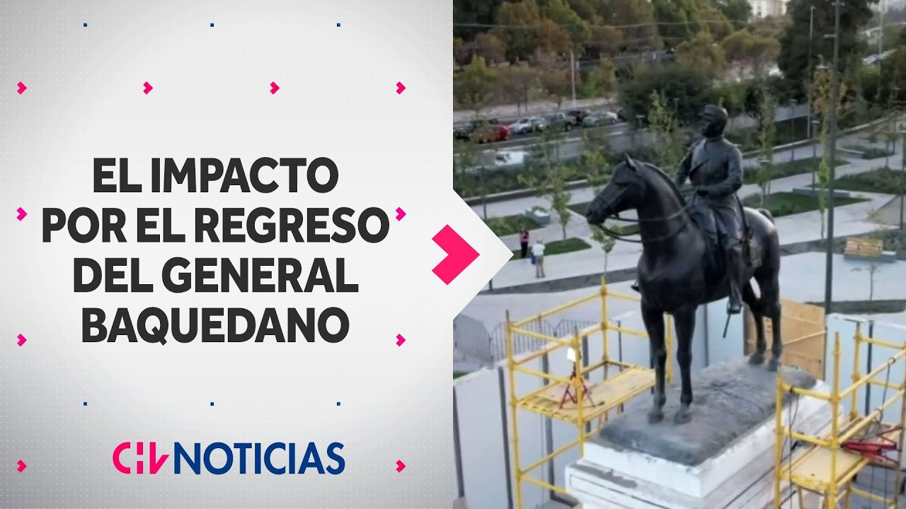El impacto por el regreso de la estatua de Gral. Baquedano en Plaza Italia: Generó debate