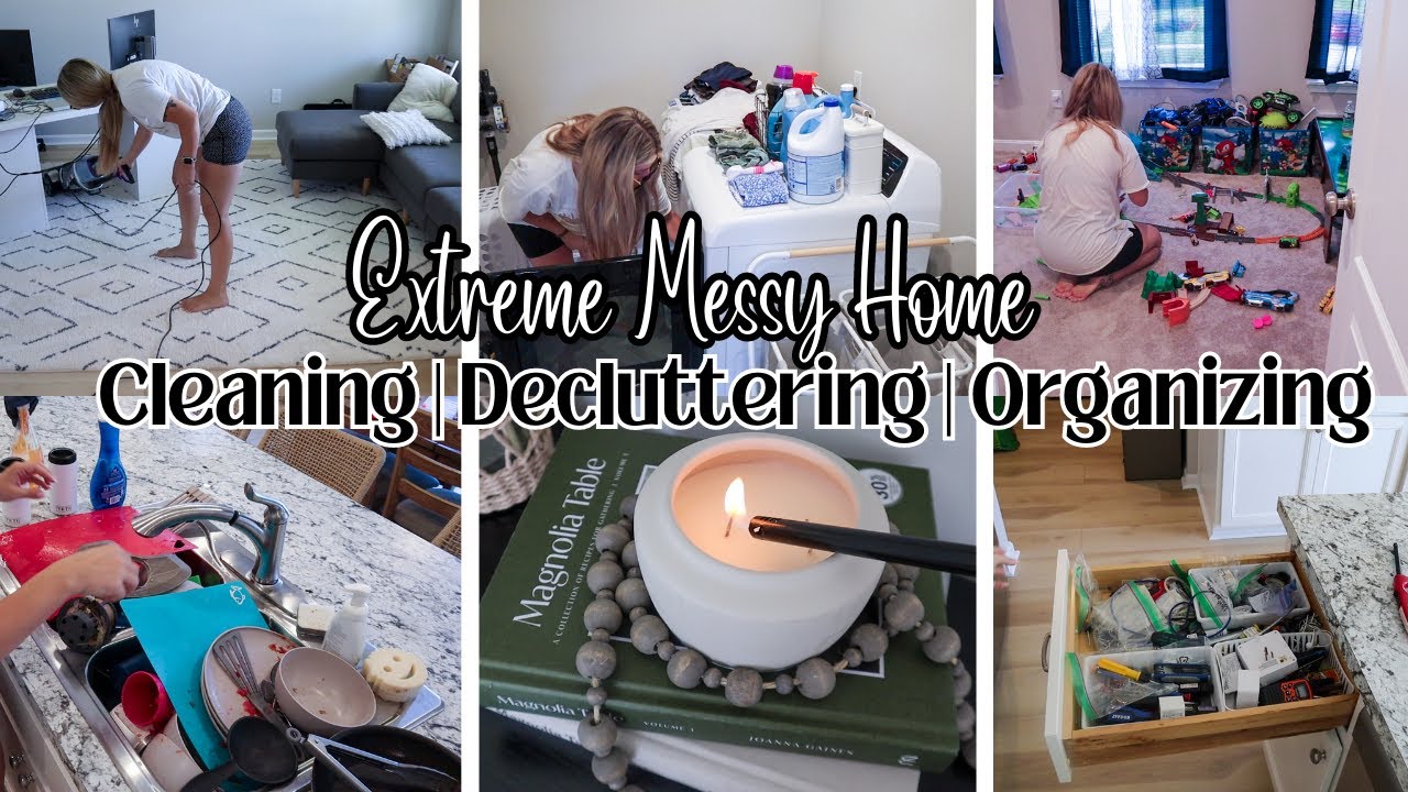 Extreme Messy Home Cleaning Motivation | Decluttering & Organizing | Deep Cleaning | Unpacking