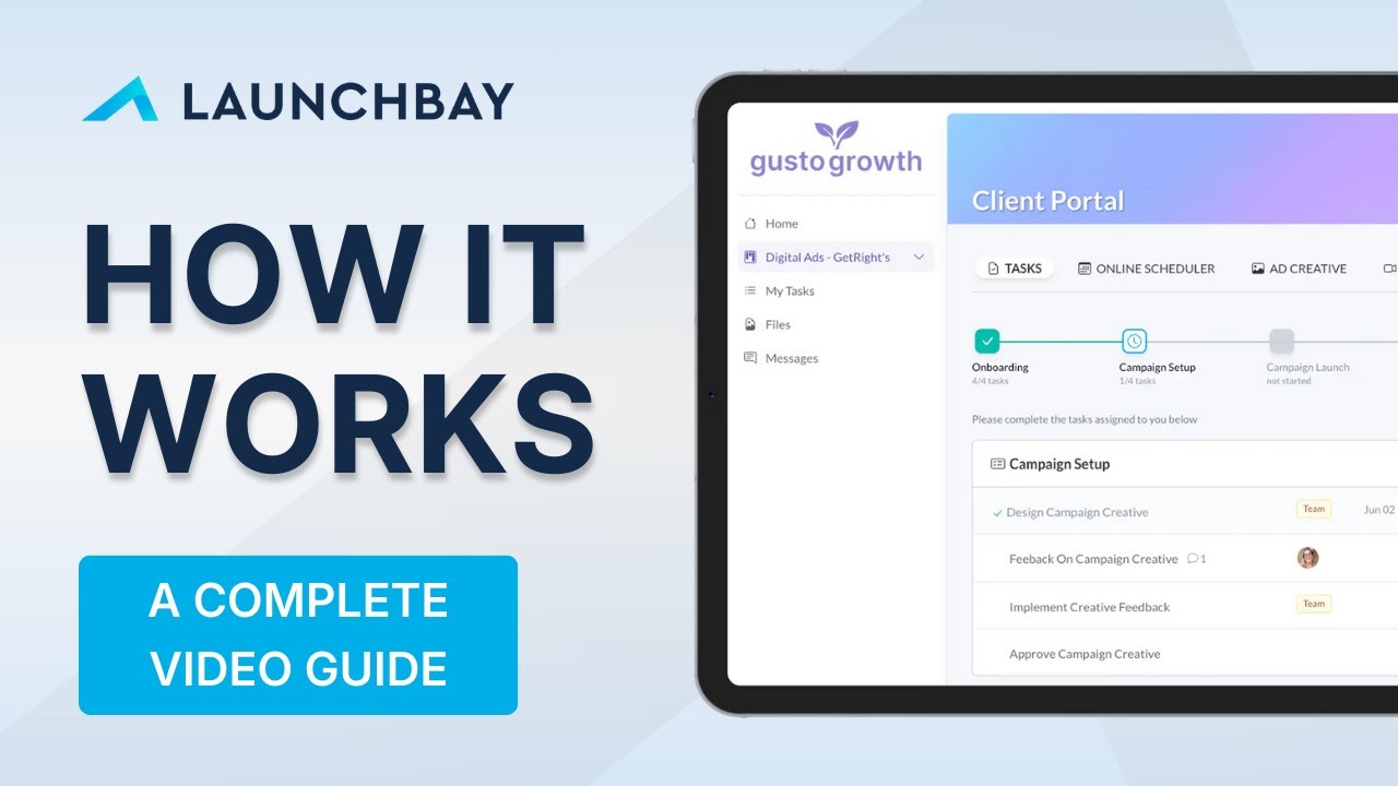 LaunchBay: как это работает (настройка процесса адаптации клиентов + пошаговое руководство по авт...