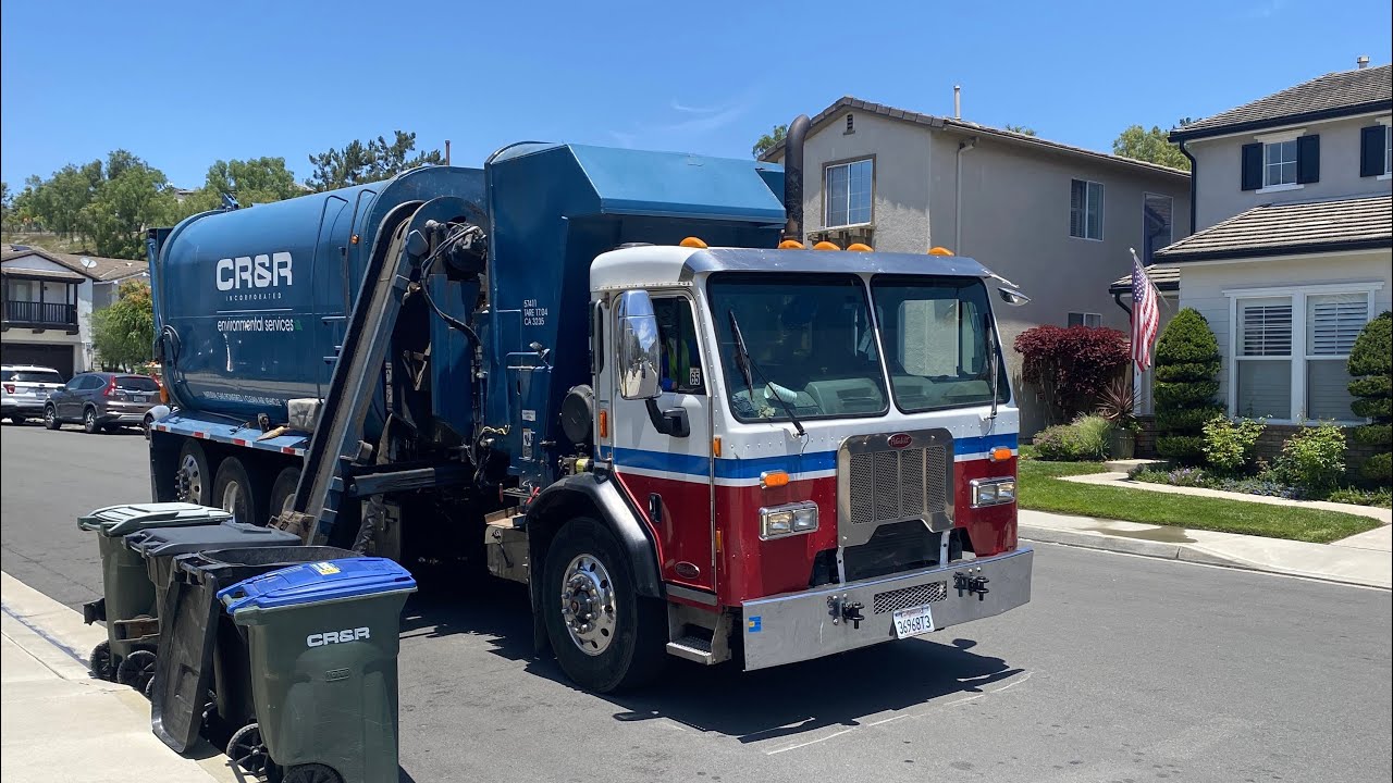 Fast Peterbilt Amrep on Greenwaste ~ CR&R