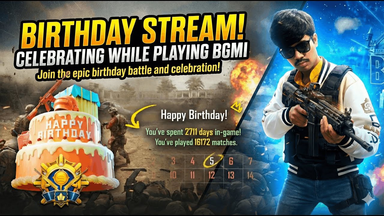 🎂 BIRTHDAY SPECIAL! Celebrating with BGMI Rush Gameplay | DavilOP ROAD TO 500 