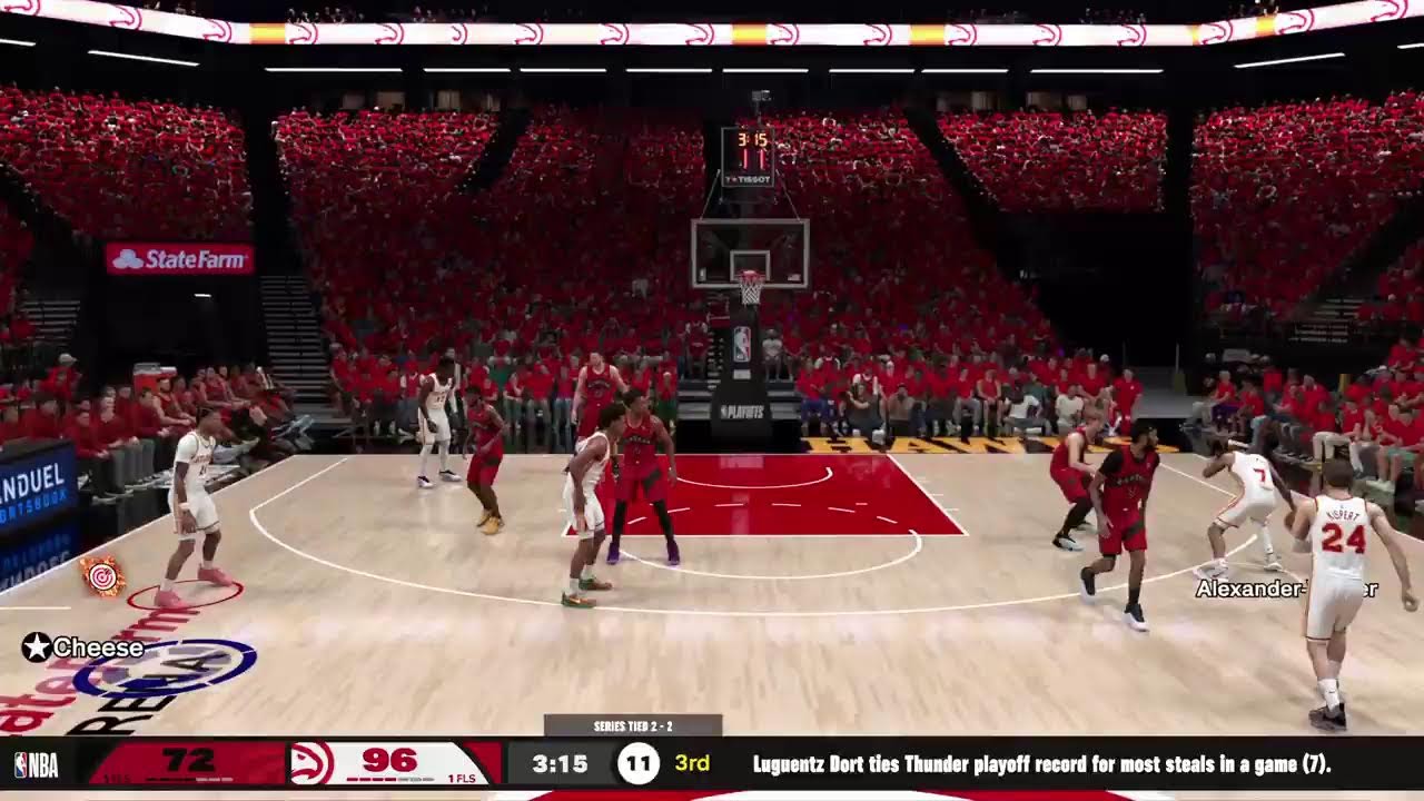 🔴 LILCHEESE(NBA🏀-R):  🎥NBA PLAYOFFS- -  1ST ROUND (2-2): GAME 5 BACK IN ATL🌇 vs. #5 RAPTORS🦖