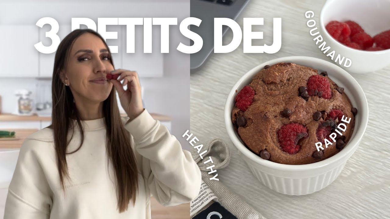 3 RECETTES HEALTHY | petit déjeuner à base de flocon d'avoine | sain & équilibré