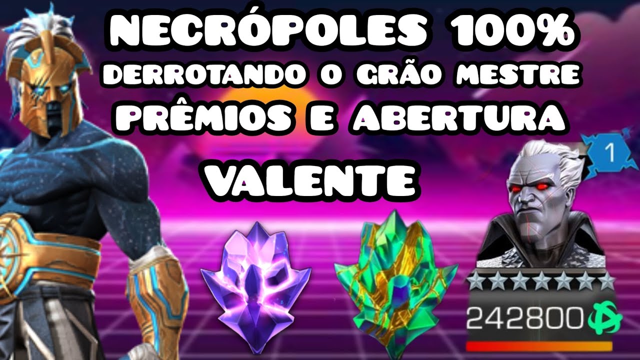 Necrópoles 100% Luta contra o Grão Mestre e se Tornando Valente