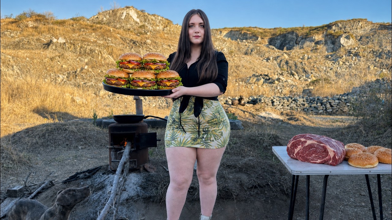 The Most Delicious Homemade Burgers in the Village | Rural Life in Argentina