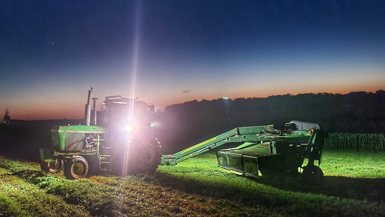 Mowing the Last of 2nd Crop Using Autosteer!