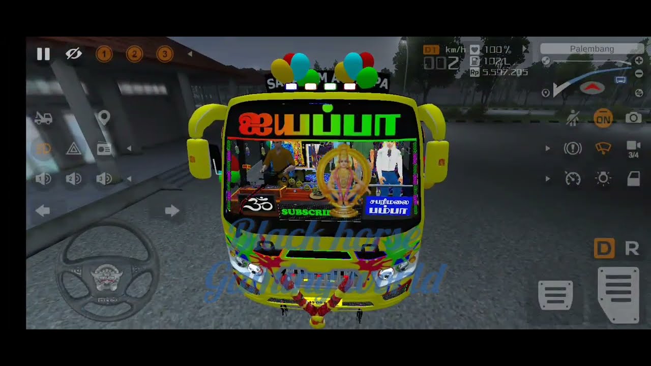 ஐயப்பன் Tamilnadu Private Bus Simulator Indonesia Gameplay Black Horse Gaming World