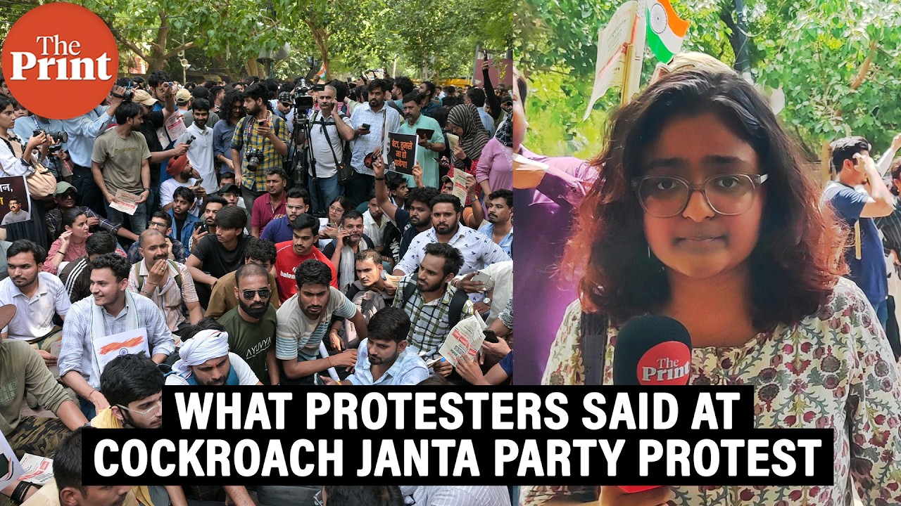 Hundreds turn up for Cockroach Janta Party protest to demand Dharmendra Pradhan&rsquo;s resignation
