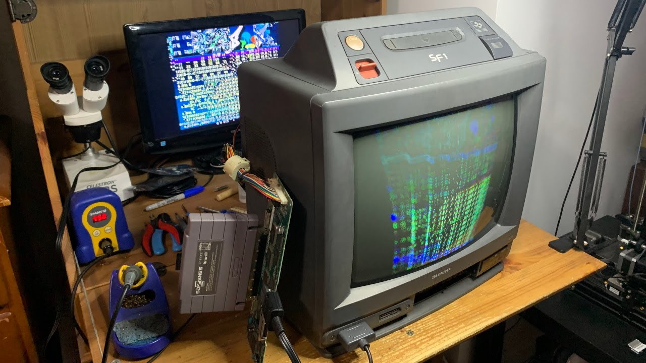 RARE Sharp SF-1 repairs continue! Can this badly damaged console be resurrected?