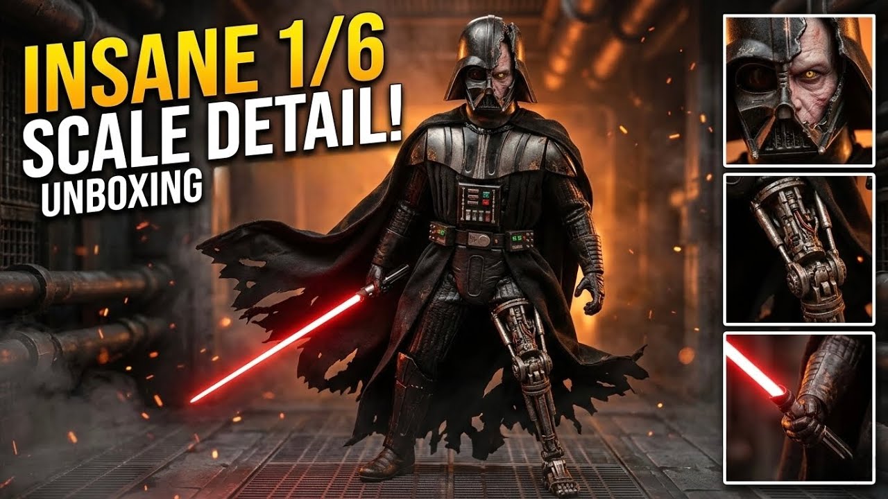 Hot Toys Darth Vader (Battle Damaged) (Deluxe Version) Sixth Scale Figure  Unboxing