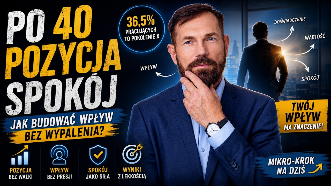Pozycja w pracy po 40: jak budować wpływ bez wypalenia?