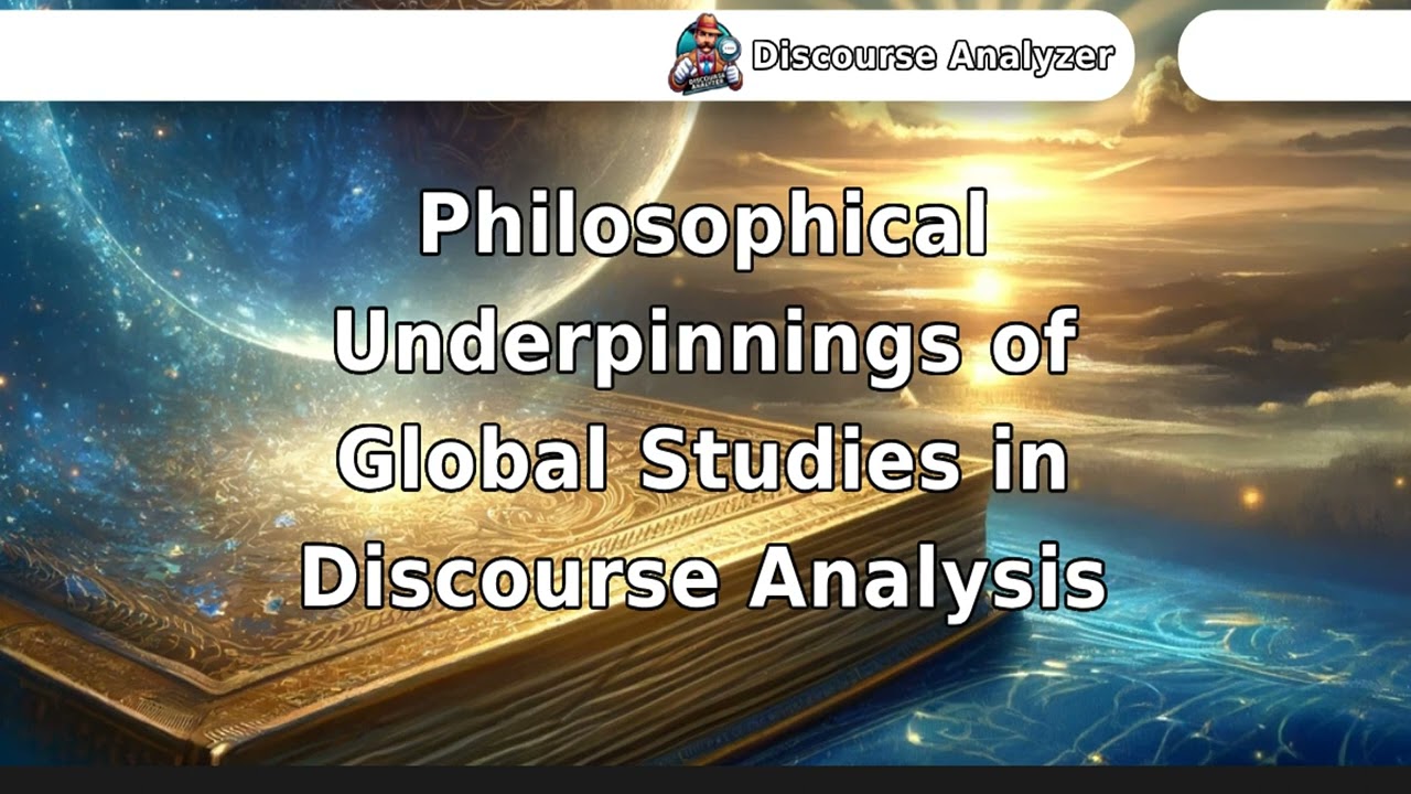 Philosophical Underpinnings of Global Studies in Discourse Analysis.