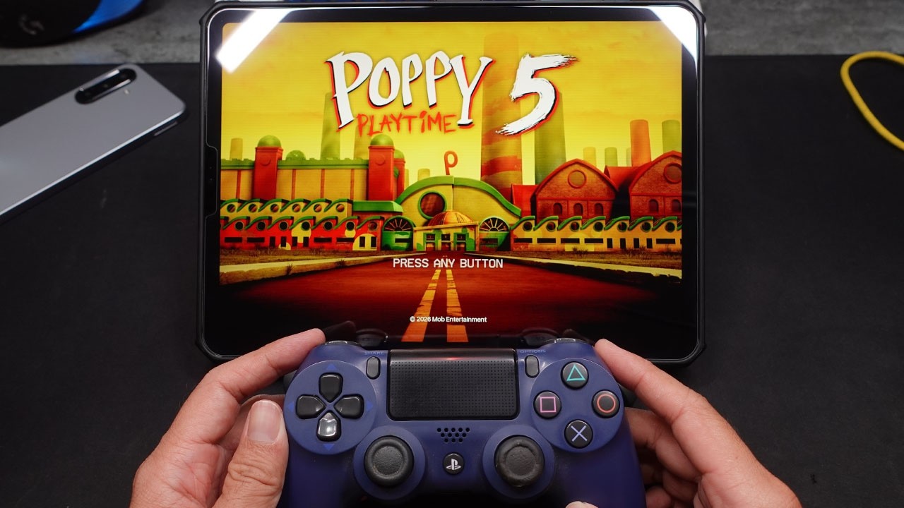 POPPY PLaytime 5 - How To Play on iOS - iPad - PS4 Controller