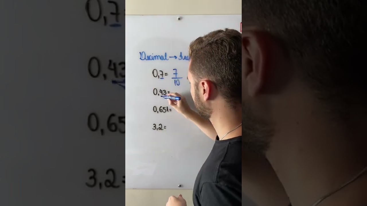 Como transformar n&uacute;meros decimais em fra&ccedil;&atilde;o