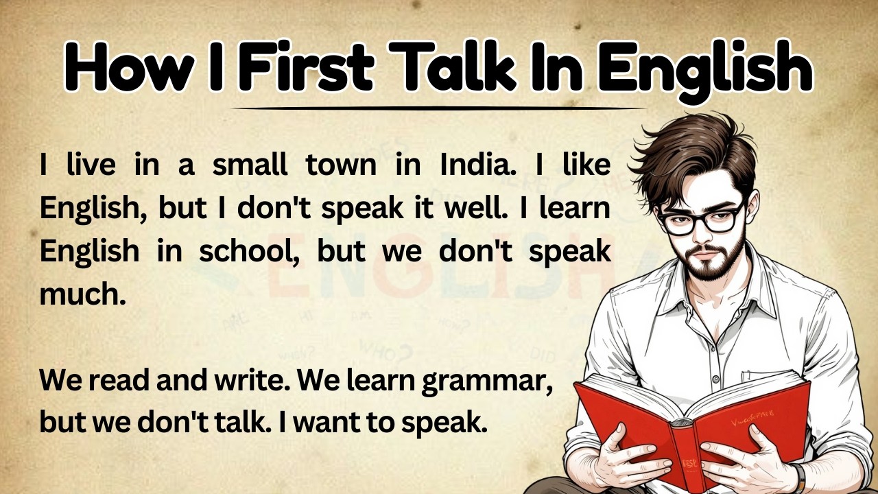 How I First Talk In English || Graded Reader || Improve Your English || Listen And Practice