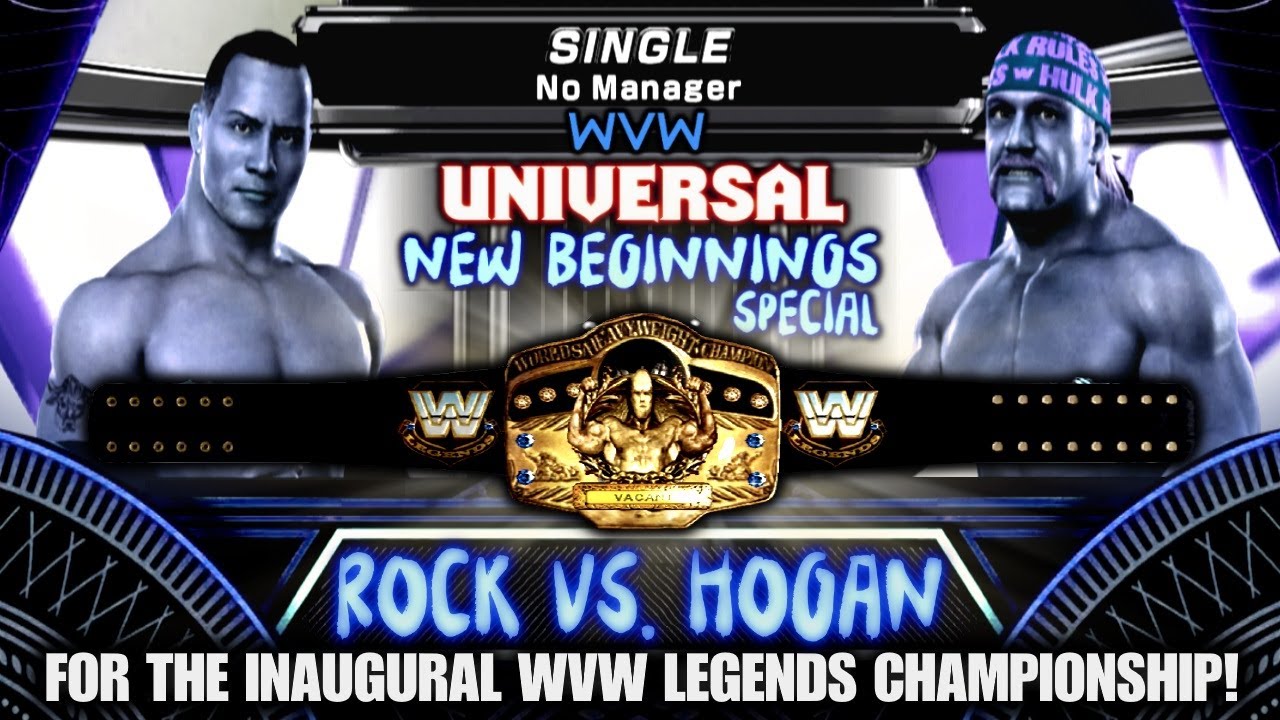 The Rock vs. Hulk Hogan - Inaugural WVW Legends Championship Match: WVW Universal (1) - Aug 26, 2021