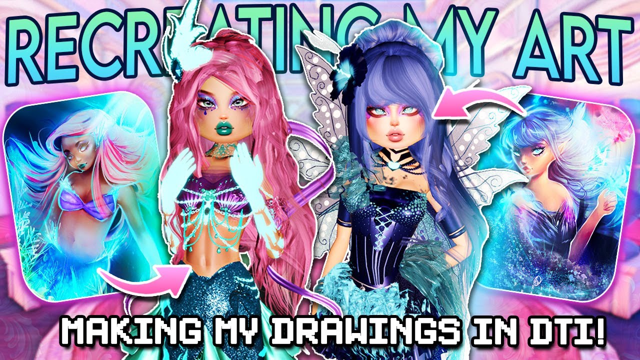 Recreating MY ART in DRESS TO IMPRESS! (Roblox)