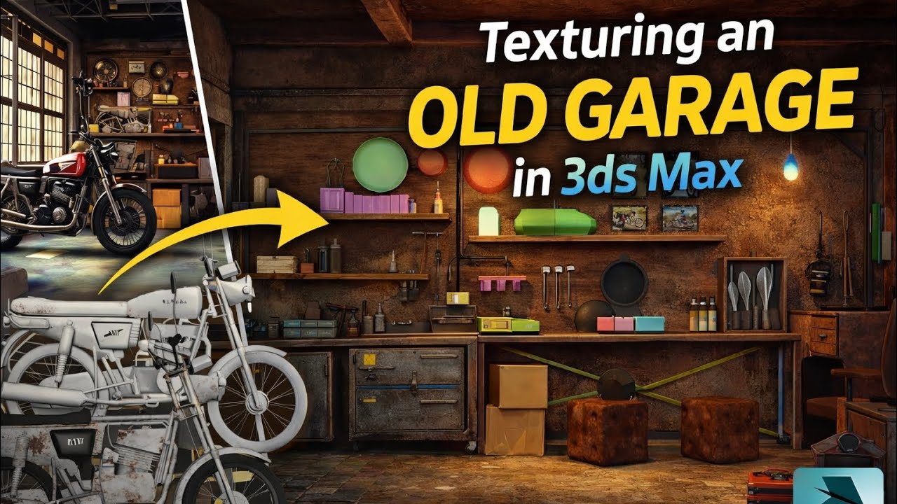 How to Texture an Old Garage in 3ds Max (Realistic Workflow)
