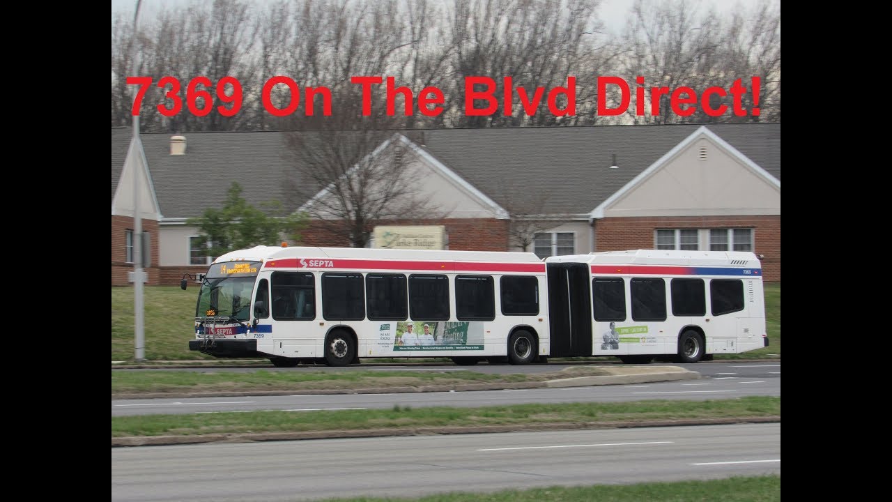 NeoplanDude | SEPTA 2014 NovaBus LFS-A HEV #7369 On The Boulevard Direct!