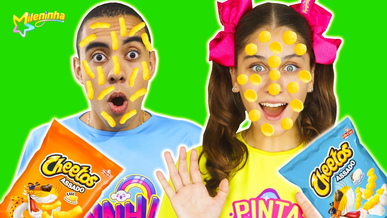 Nunca abra o pacote de chips errado! Open a packet of chips-بائع أحذية حلوة - Mileninha